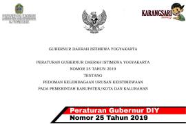 PERATURAN GUBERNUR NOMOR 25 TAHUN 2019